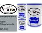 Preview: Mercedes-Benz, Astro Silver Metallic, DB-735: 500ml Lackdose + 500ml Klarlack + 250ml Härter - Set, von ATW Autoteile West.